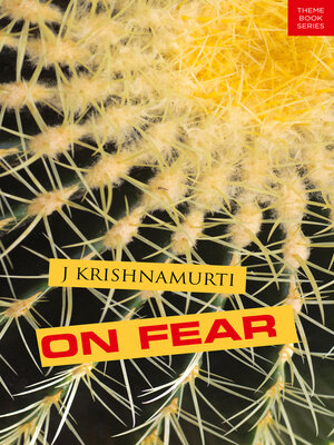 cover image of On Fear